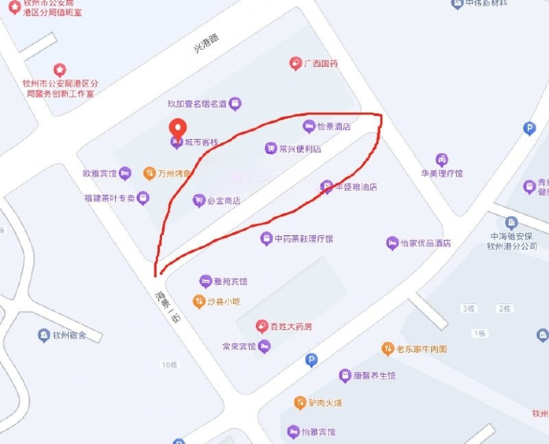 200 港城市客栈酒店后巷子